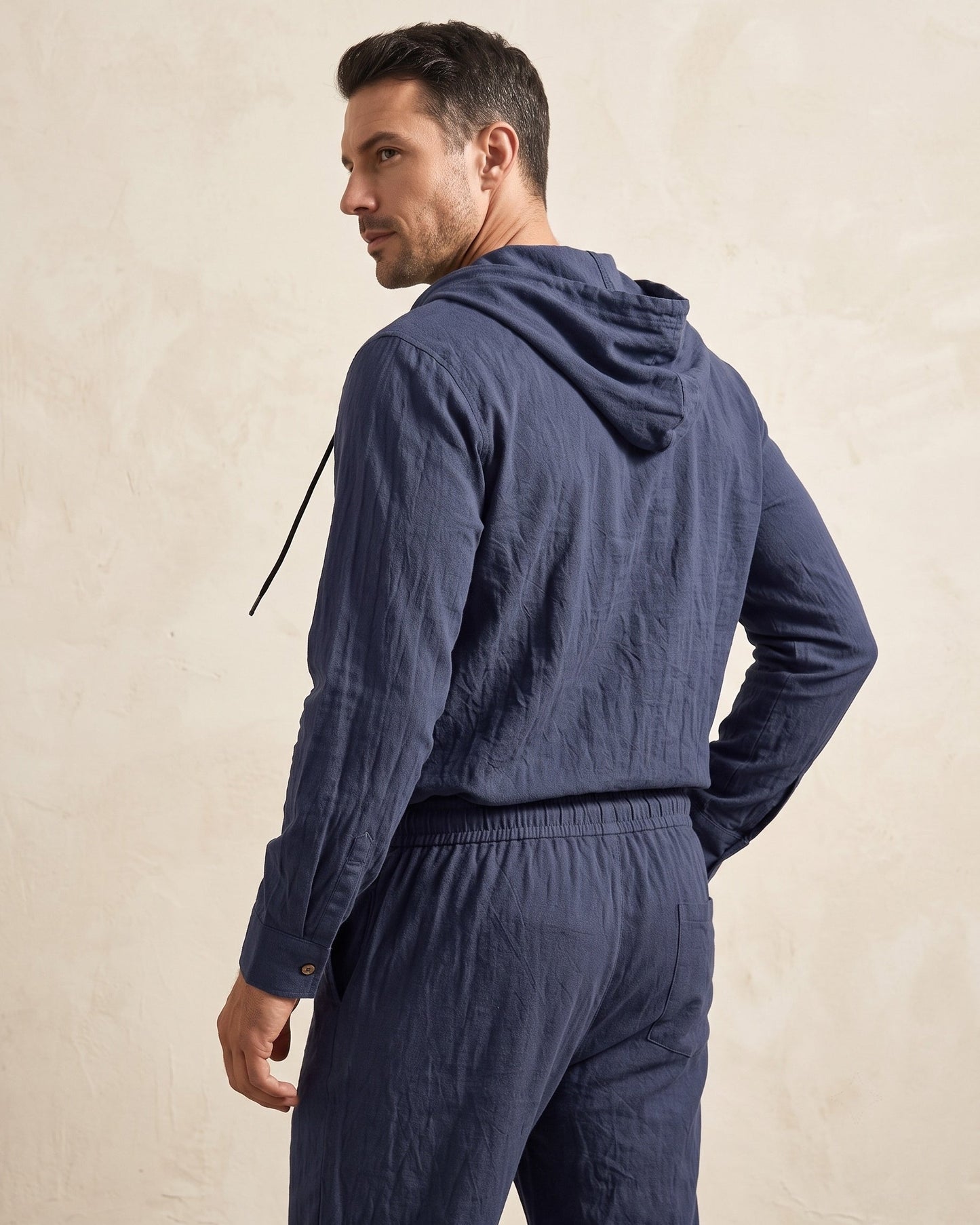 Vittorio Linen Hoodie Set