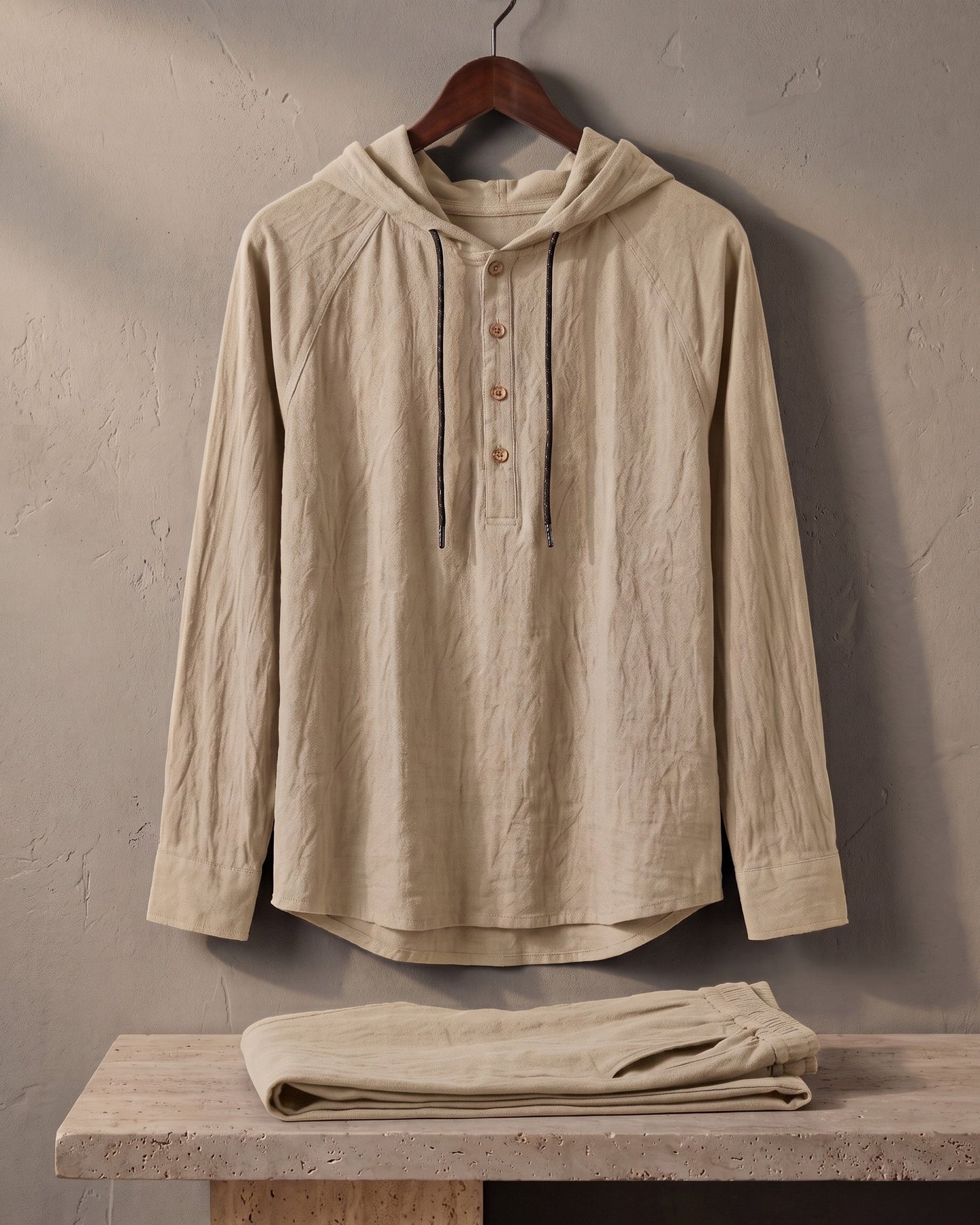 Vittorio Linen Hoodie Set